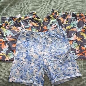 Dinosaur Print Kids Shorts Set Of 3